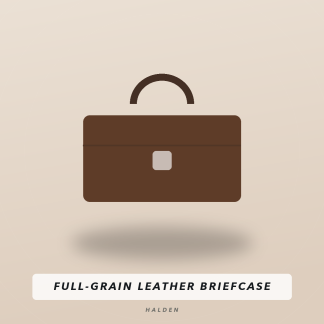 Full-Grain Leather Briefcase