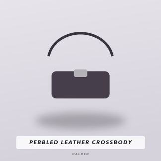 Pebbled Leather Crossbody